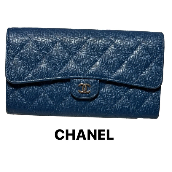 CHANEL Quilted Caviar Wallet - Picture 1 of 5